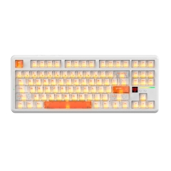 Клавиатура USB, Attack Shark X87Ultra, Оранж