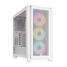 Корпус ATX midi tower Corsair, iCUE 4000D RGB Airflow, CC-9011241-WW(без БП), Белый