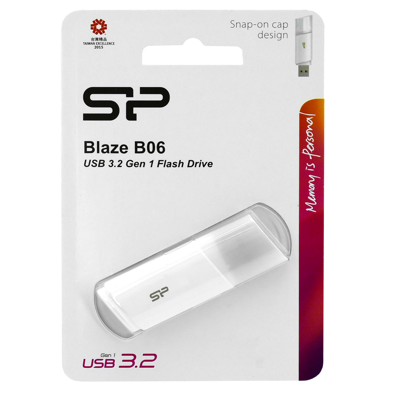 Флешка USB Silicon Power Blaze B06, 64GB, Белый