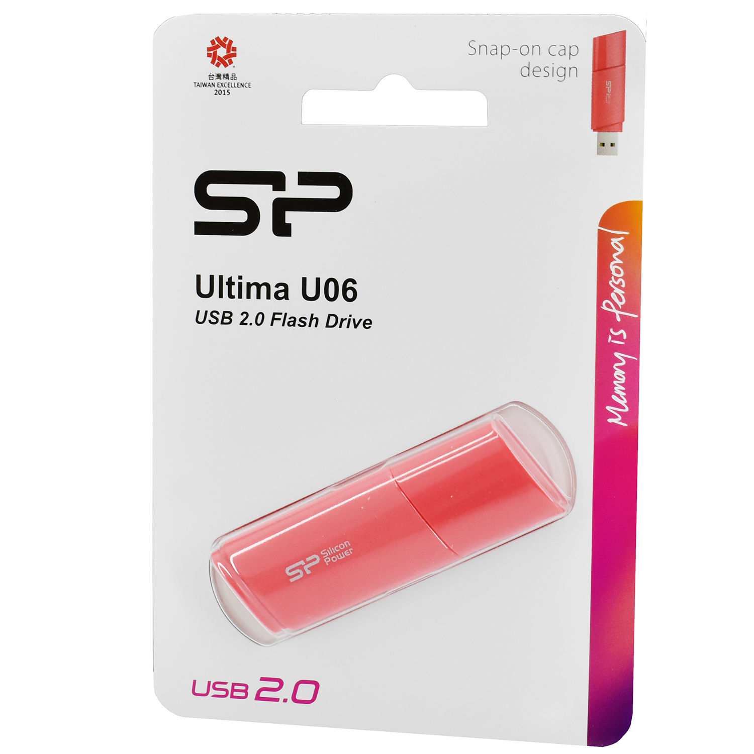 Флешка USB Silicon Power Ultima U06, 64GB, Розовый