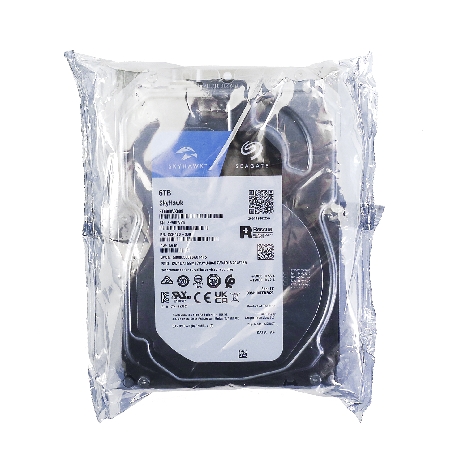 Жесткий диск Seagate SkyHawk, 6000 GB