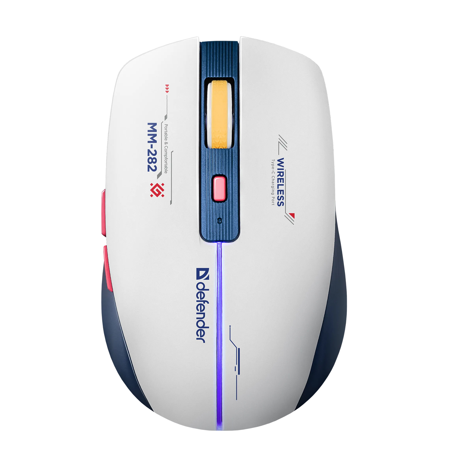 Мышь Defender Dila MM-282 LED, Голубой