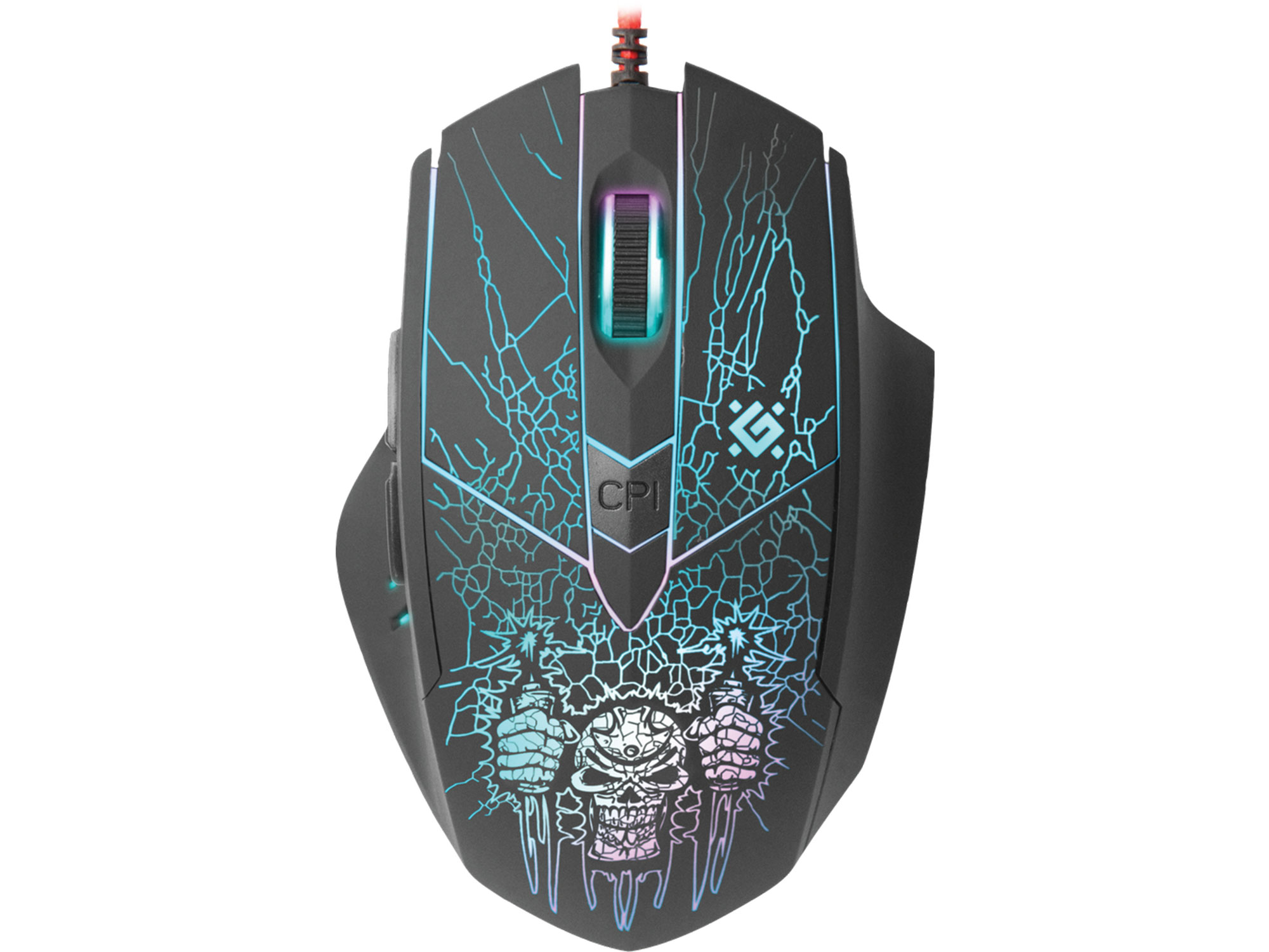 Мышь Defender Doom Fighter GM-260L, USB, 52260, + коврик для мышки