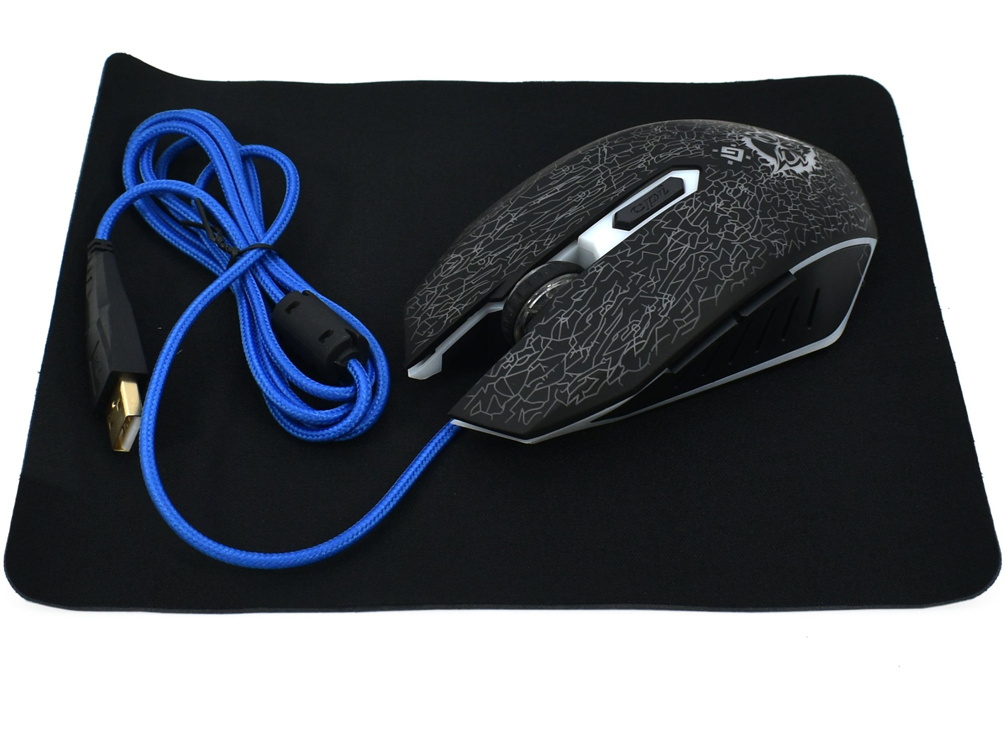 Мышь Defender Shock GM-110L, USB, 52110, + коврик для мышки