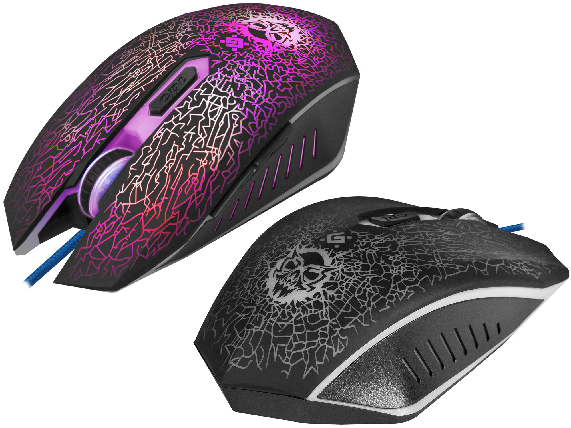 Мышь Defender Shock GM-110L, USB, 52110, + коврик для мышки