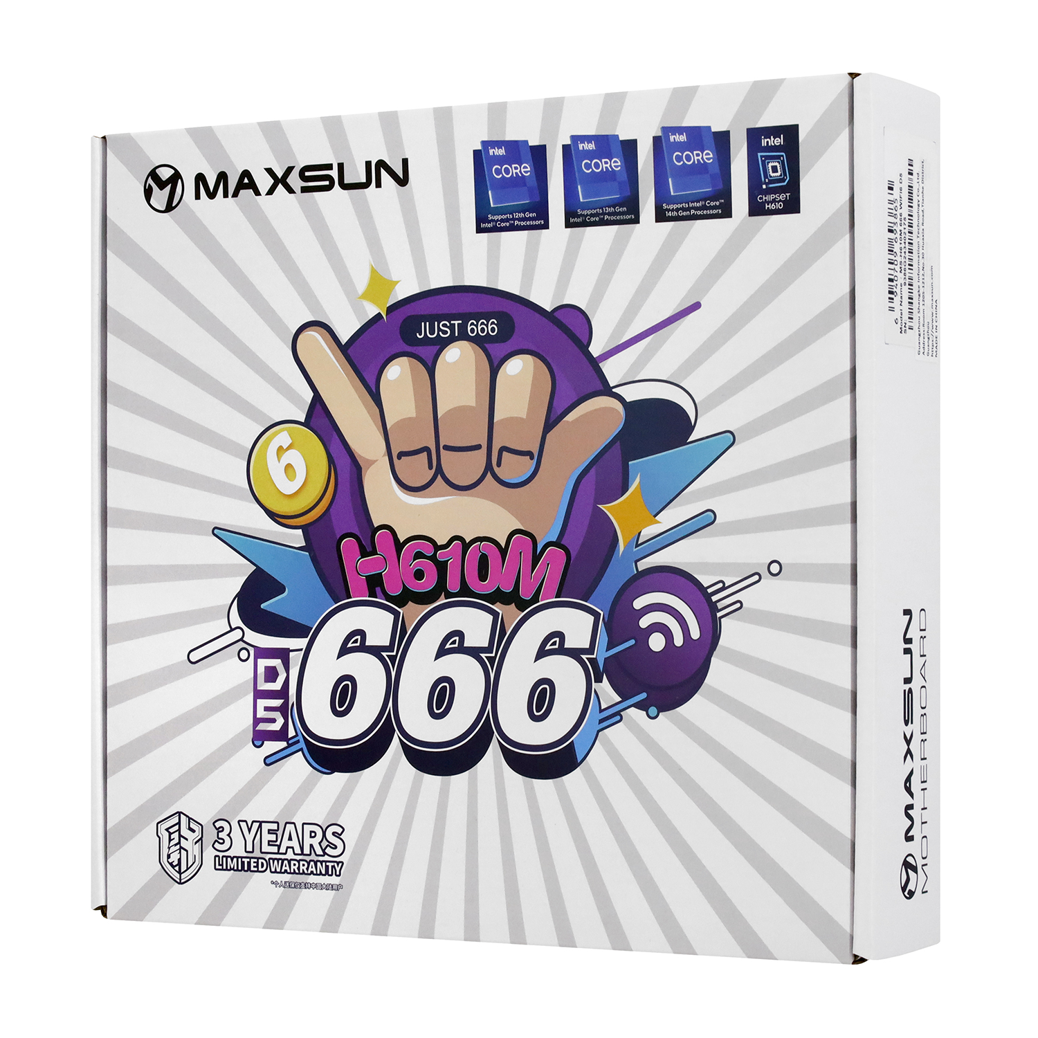 Материнская платаMaxSun H610M 666 WIFI6 D5