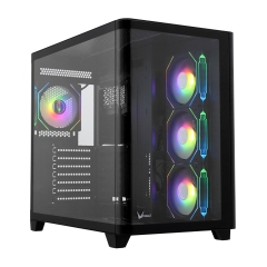 Корпус ATX midi tower Formula V, Crystal U2 Floe BlacK, BlacK