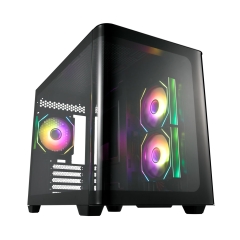 Корпус M-ATX midi tower FSP S380-BA, (без БП), BLACK