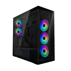 Корпус ATX midi tower Arctic Cooling Xtender VG ACPCC00019A, (без БП), Зеркально черный