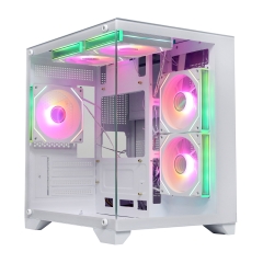 Корпус ATX midi tower  Wintek, AQUABOX S05-W TG, (без БП), White