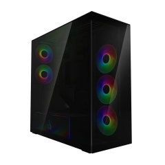 Корпус ATX midi tower Arctic Cooling Xtender VG ACPCC00016A, (без БП), Черный