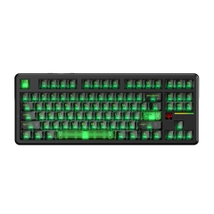 Клавиатура USB, Attack Shark X87 Ultra Shadow Jade, нефрит