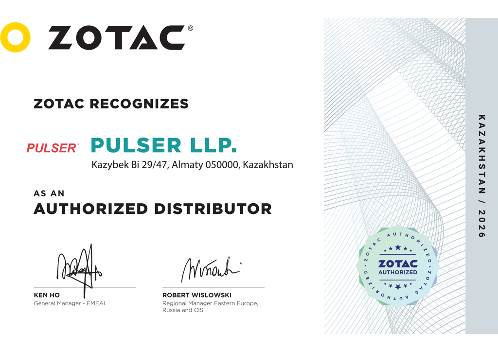 Сертификат Zotac